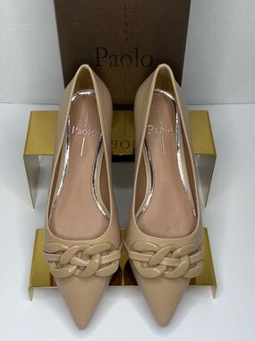 Linea Paolo Nora Nude Flats – Elegant Minimalist Ballet Flats sz 6.5